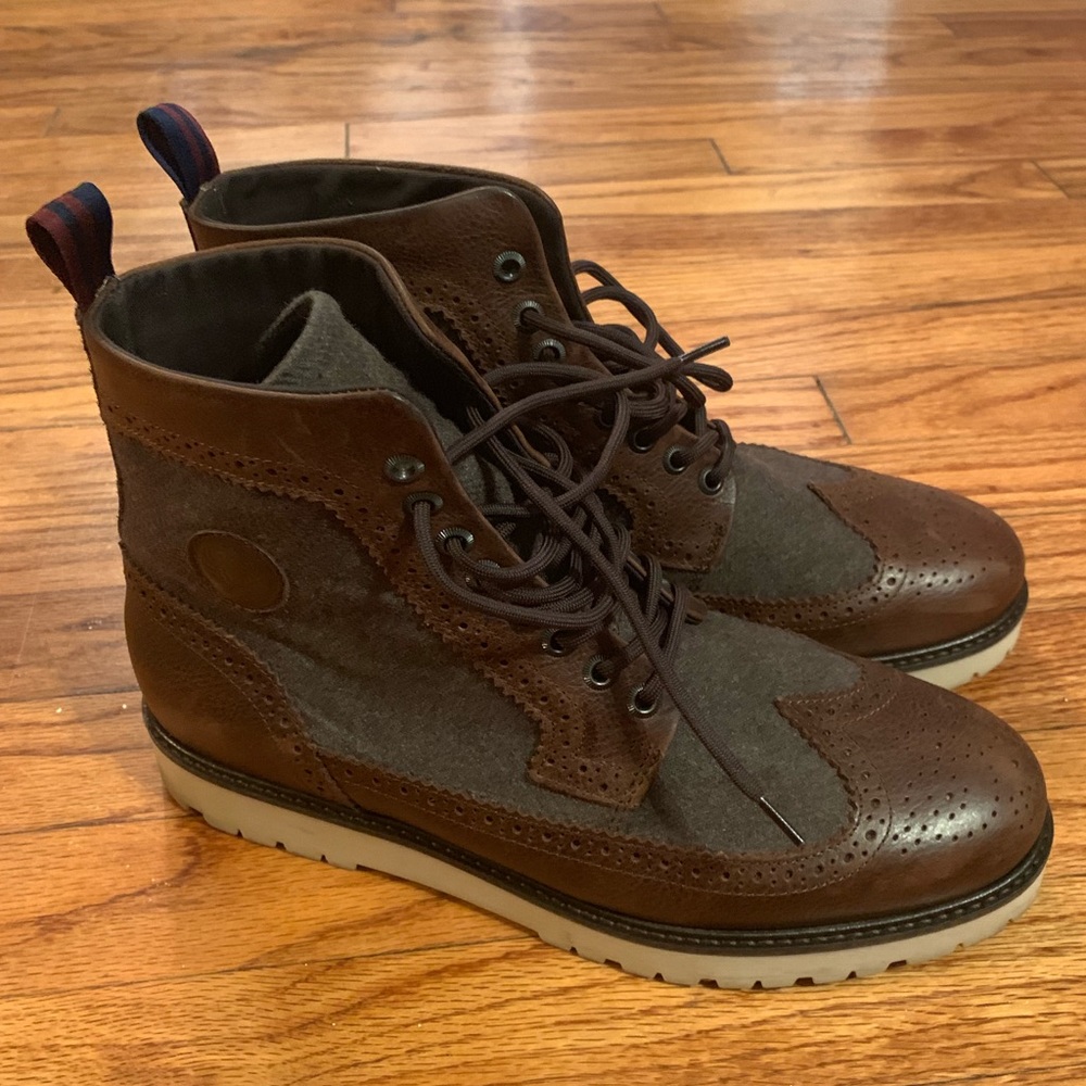 Fred Perry Northgate Leather and Wool Boots